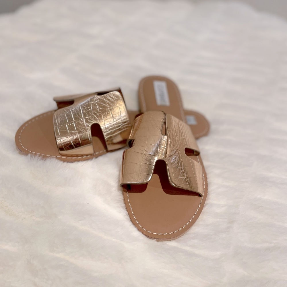 Bastille Wide Strap Slide Sandals Size 38 (8)